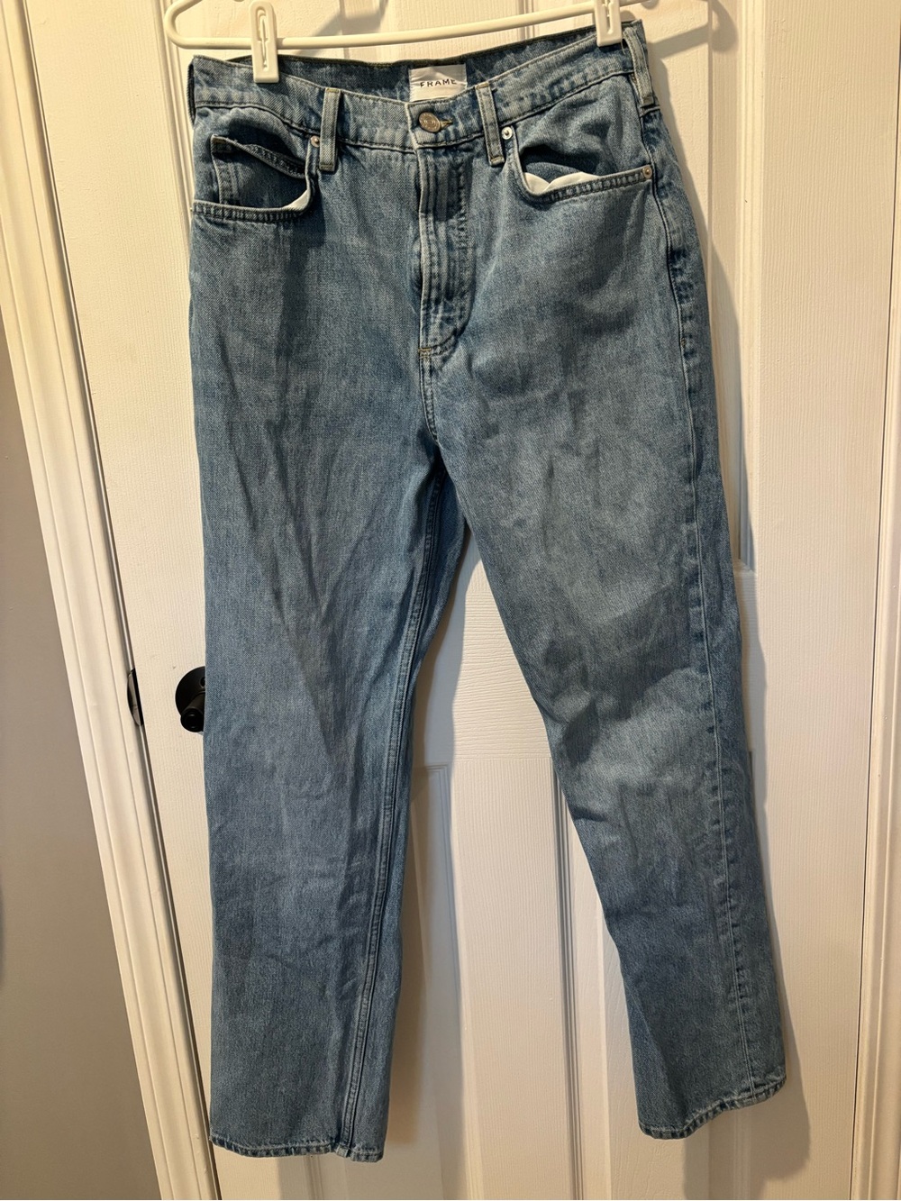 Frame Denim Le High N Tight Straight Zona Size 28 - Picture 2 of 6